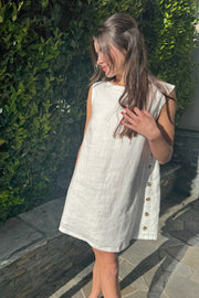 KEEN THE LABEL Dede Linen Mini Dress-The Shop Laguna Beach