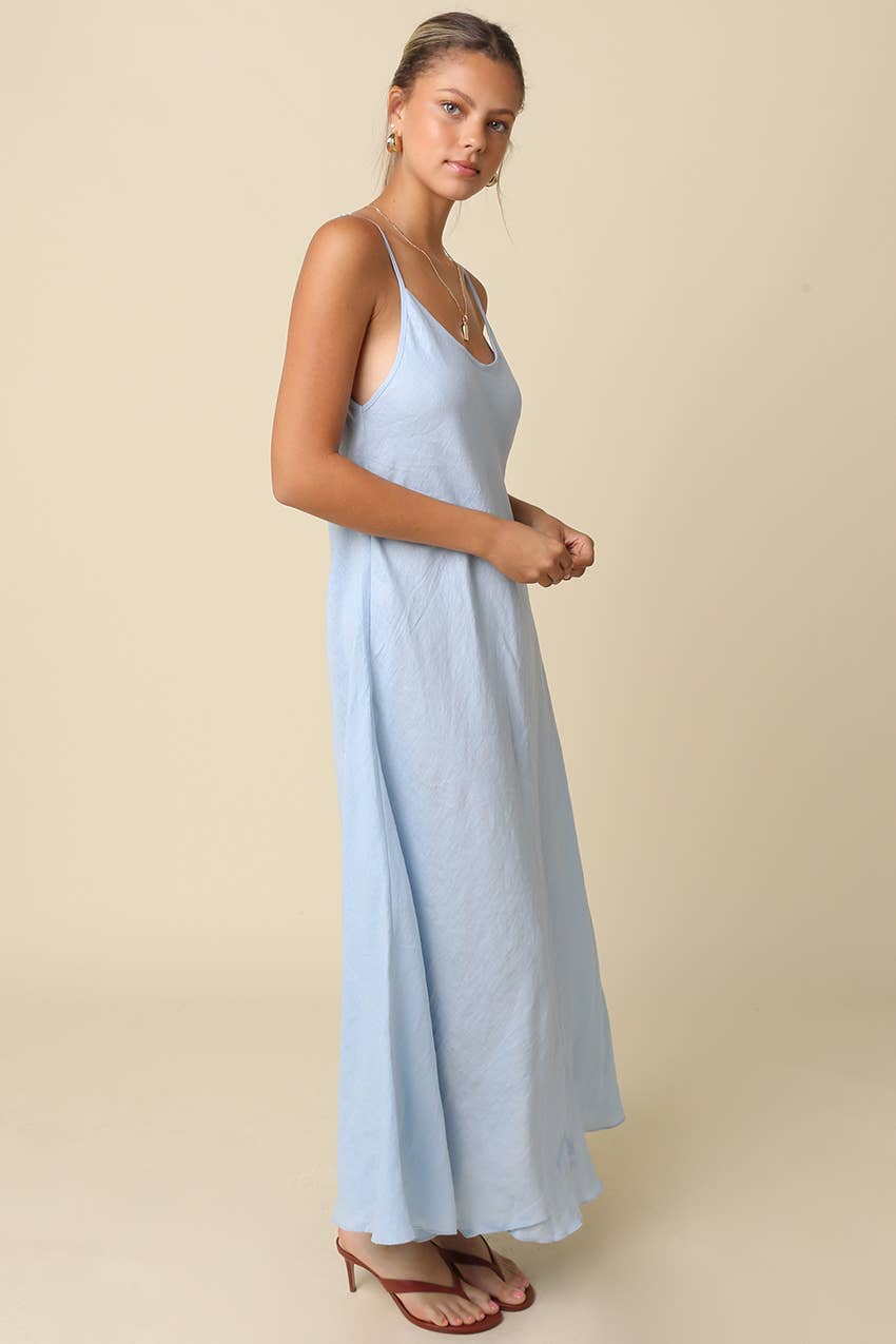 KEEN THE LABEL Catherine Linen Maxi Dress