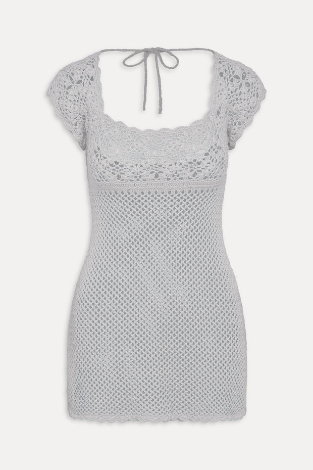 FRANKIES BIKINIS Eloise Crochet Mini Dress-The Shop Laguna Beach