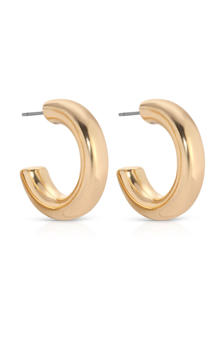 ETTIKA Small Thick Classic Hoop Earrings-The Shop Laguna Beach
