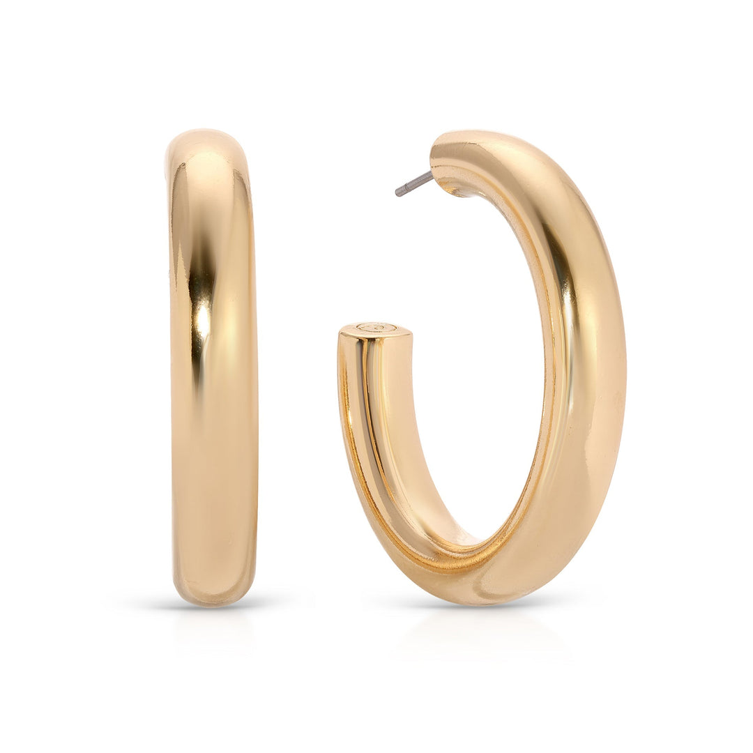 ETTIKA Medium Thick Classic Hoop Earrings-The Shop Laguna Beach