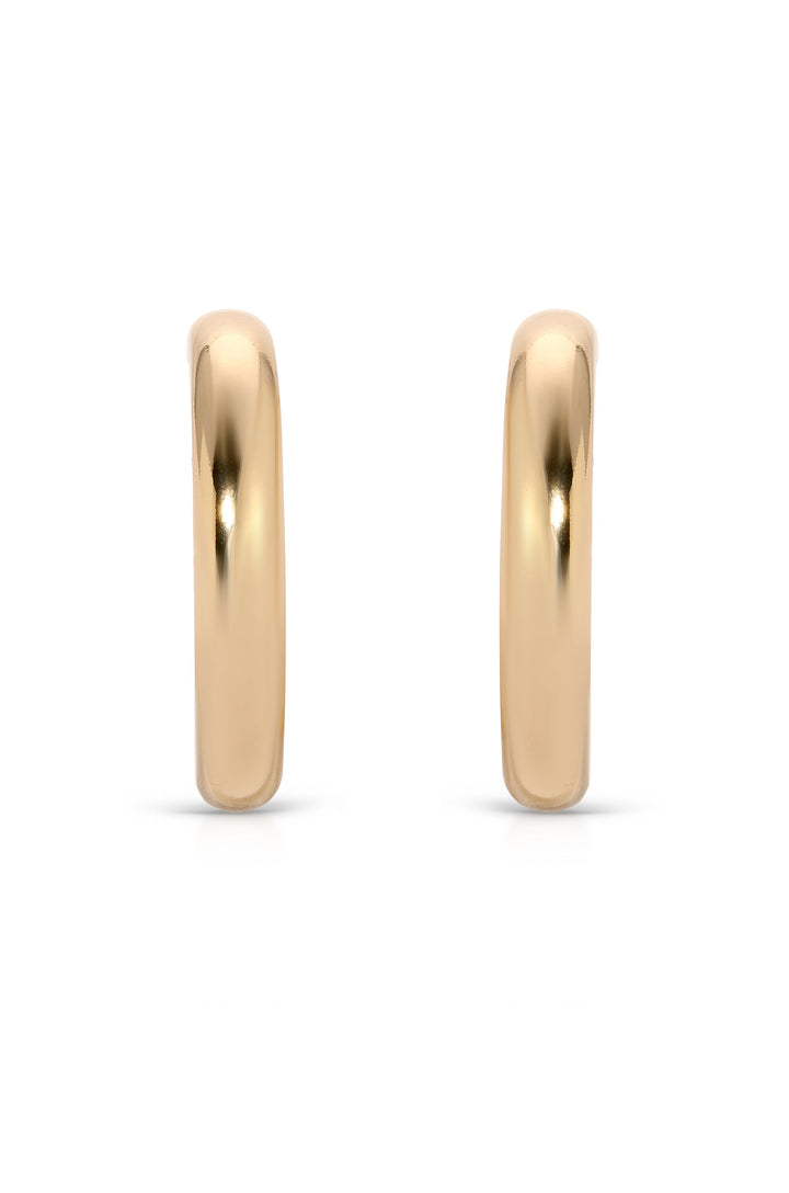 ETTIKA Medium Thick Classic 18kt Hoops-The Shop Laguna Beach
