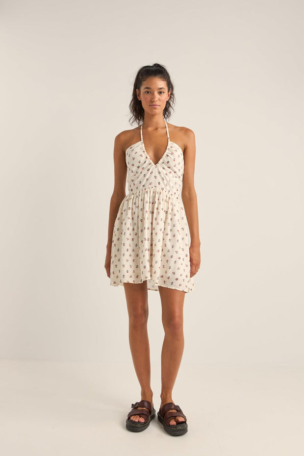 RHYTHM Harper Halter Mini Dress-The Shop Laguna Beach