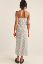 RHYTHM Dalia Bias Woven Midi Dress-The Shop Laguna Beach