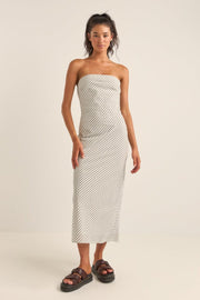 RHYTHM Dalia Bias Woven Midi Dress-The Shop Laguna Beach