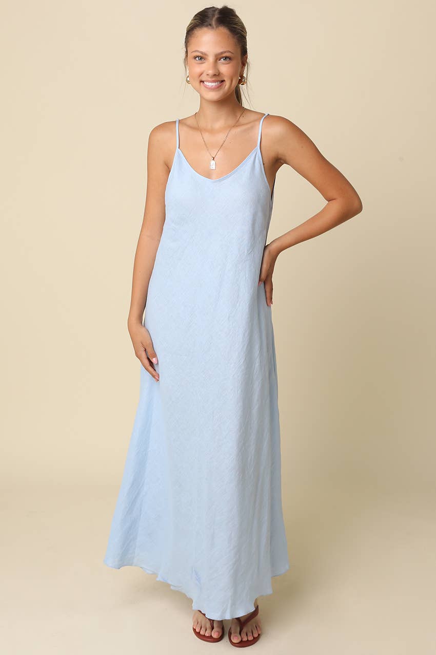 KEEN THE LABEL Catherine Linen Maxi Dress