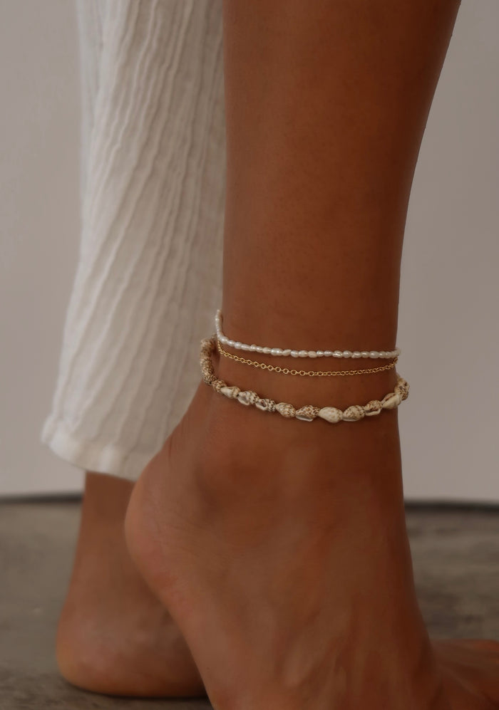 MAY MARTIN Mykonos Shell Wrap Anklet-The Shop Laguna Beach