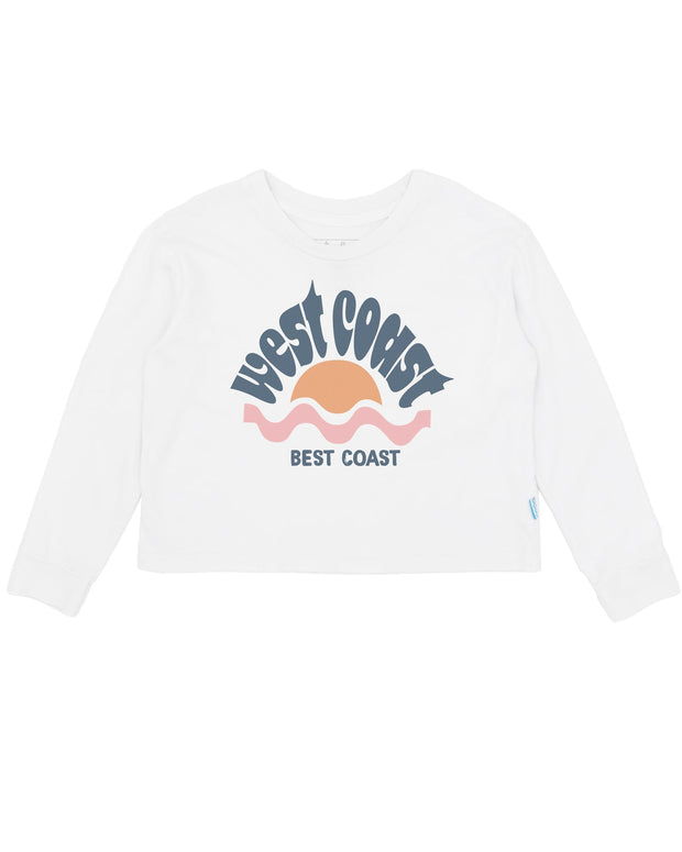 FEATHER 4 ARROW Best Coast Long Sleeve Crop Tee-The Shop Laguna Beach