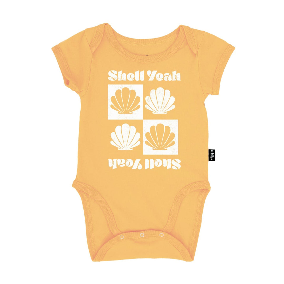 FEATHER 4 ARROW Shell Yeah Baby Onesie-The Shop Laguna Beach