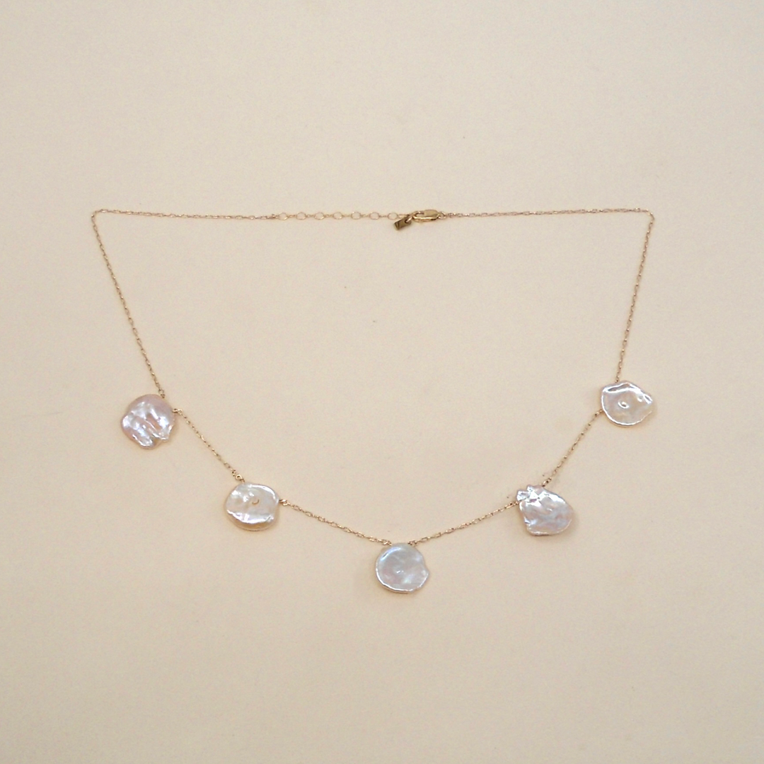 MAY MARTIN Helena Cornflake Pearl Necklace-The Shop Laguna Beach