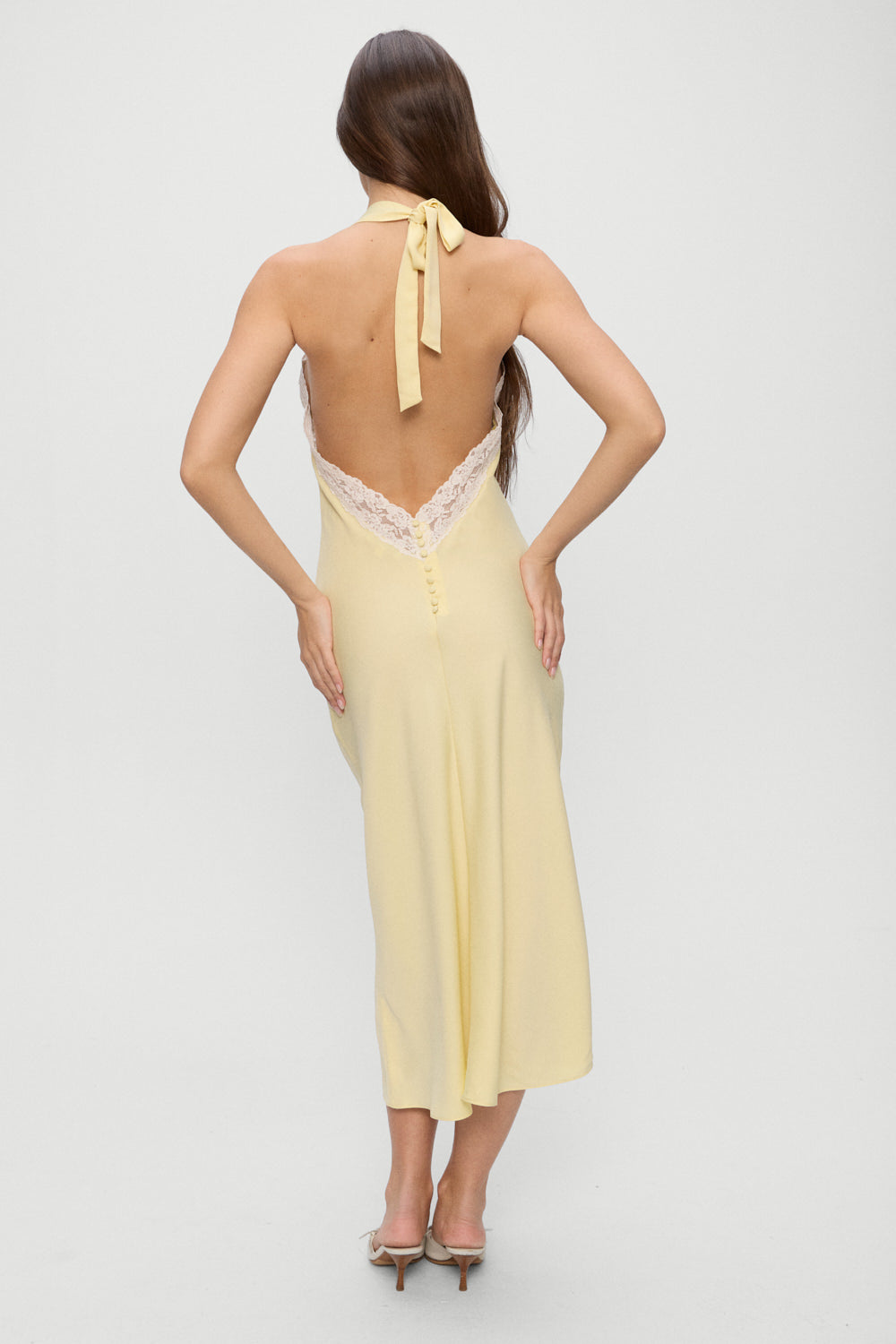 FRANKIES BIKINIS Darcy Satin Midi Dress-The Shop Laguna Beach