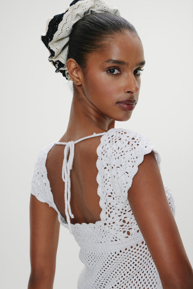FRANKIES BIKINIS Eloise Crochet Mini Dress-The Shop Laguna Beach