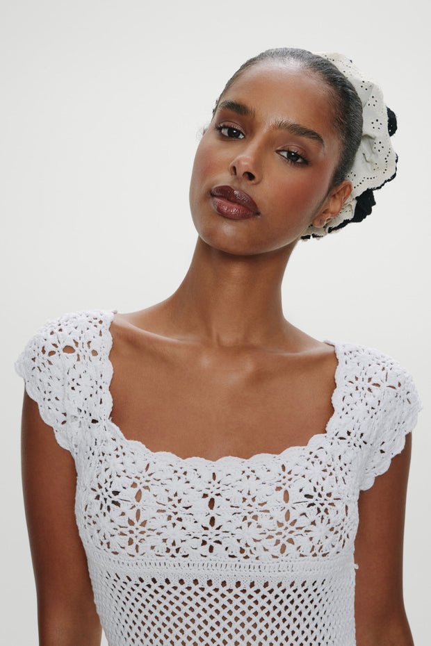 FRANKIES BIKINIS Eloise Crochet Mini Dress-The Shop Laguna Beach
