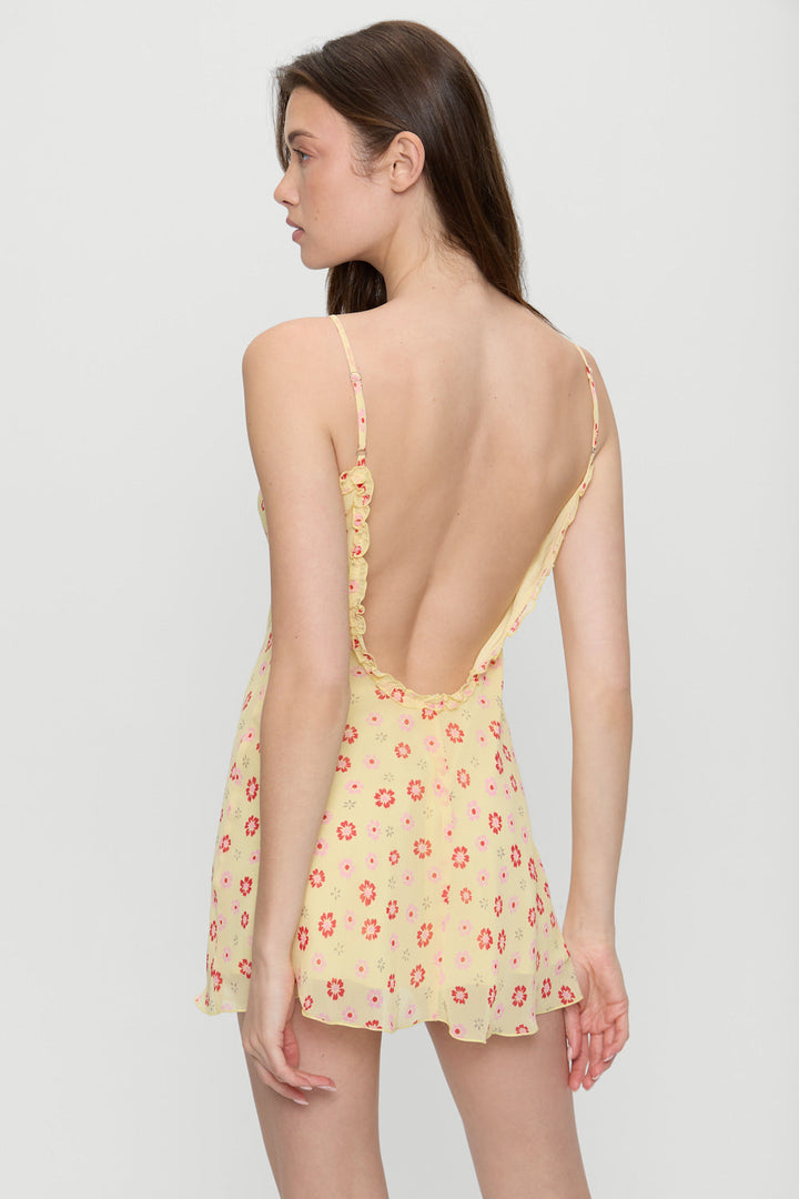 FRANKIES BIKINIS Josie Floral Mini Dress-The Shop Laguna Beach