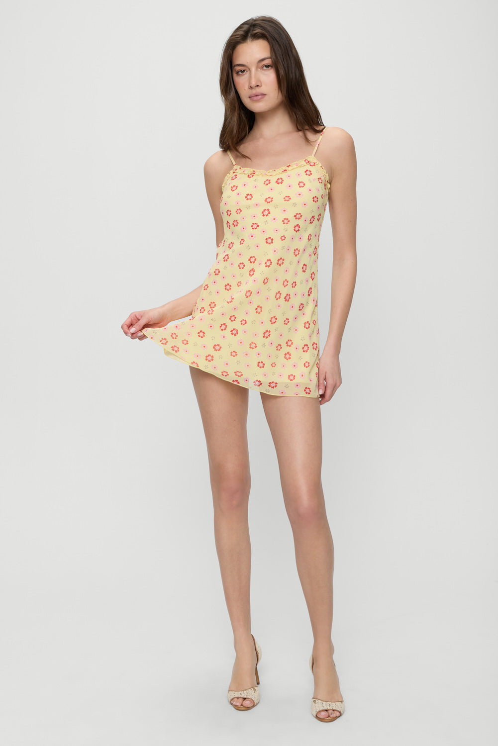 FRANKIES BIKINIS Josie Floral Mini Dress-The Shop Laguna Beach