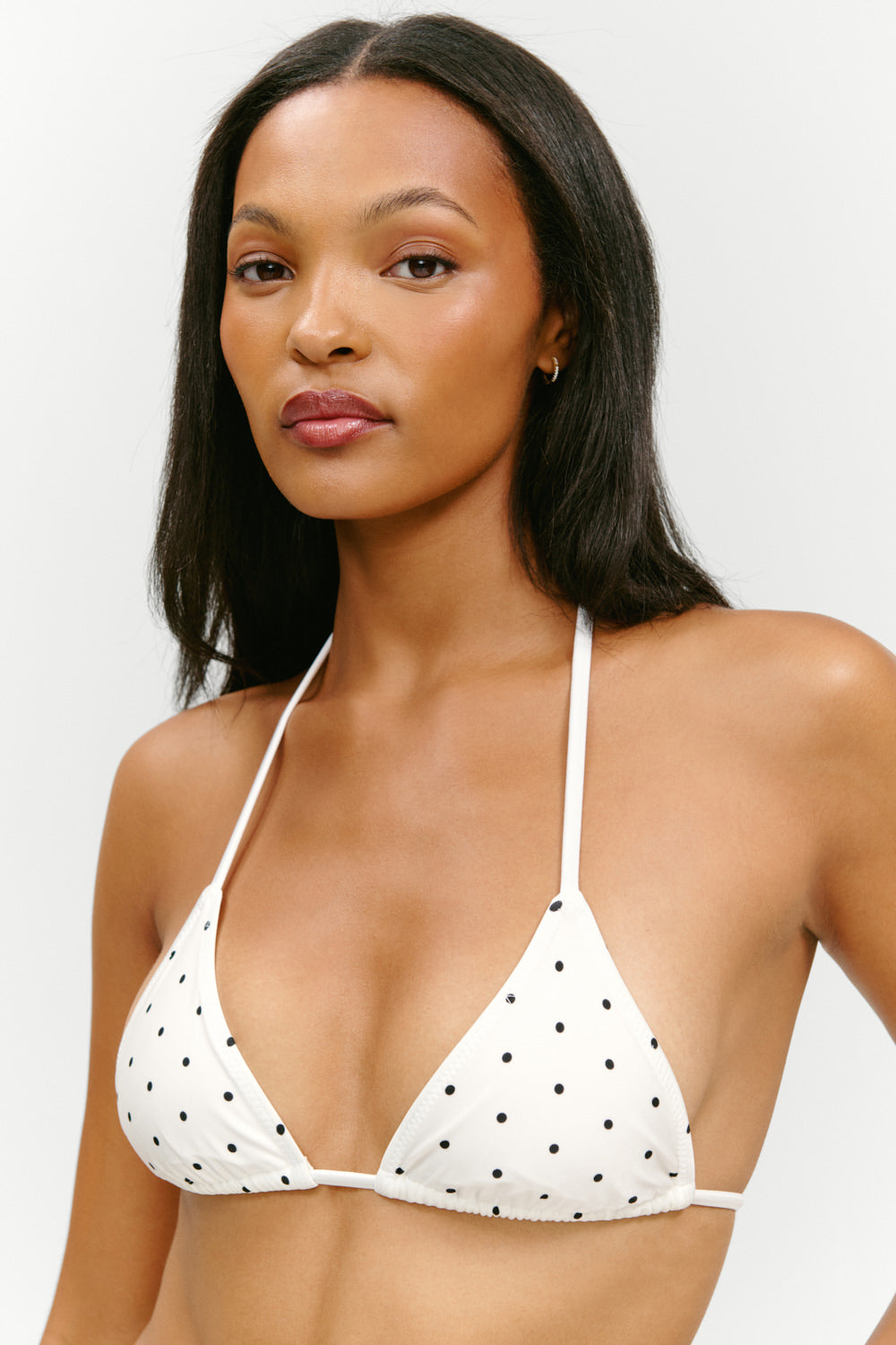 FRANKIES BIKINIS X PAIGE LORENZE Nick Satin Tri Top-The Shop Laguna Beach