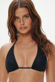 FRANKIES BIKINIS Paradise Rib Halter Tri Top-The Shop Laguna Beach