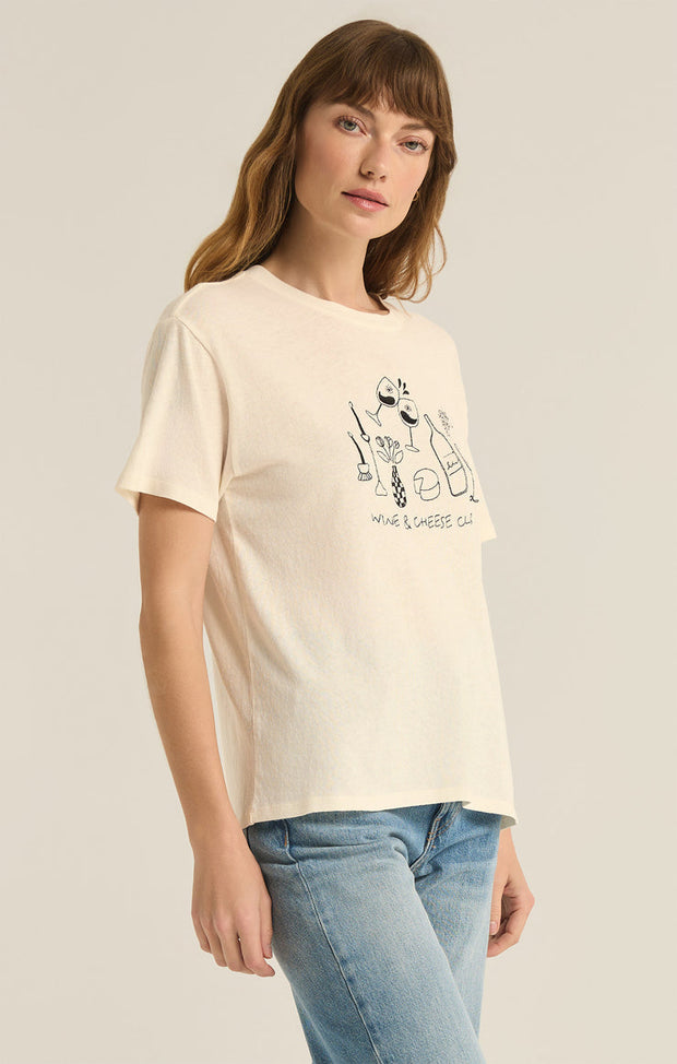 Z SUPPLY Wine & Cheese Pacific Tee-The Shop Laguna Beach