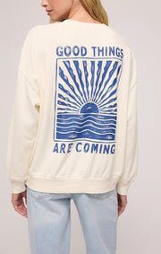 Z SUPPLY Horizon Sunday Crew Sweatshirt-The Shop Laguna Beach