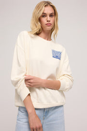 Z SUPPLY Horizon Sunday Crew Sweatshirt-The Shop Laguna Beach