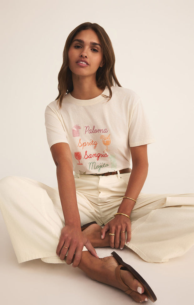 Z SUPPLY Cocktails Boyfriend Tee
