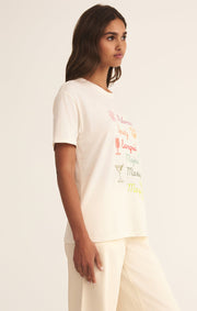Z SUPPLY Cocktails Boyfriend Tee