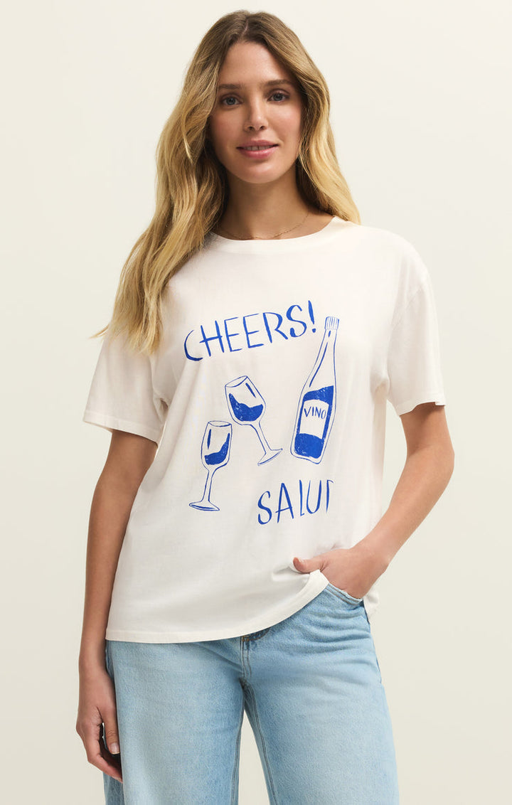 Z SUPPLY Salud Boyfriend Tee-The Shop Laguna Beach