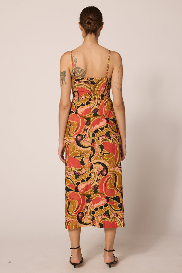 CLEOBELLA Geraldine Printed Midi Dress