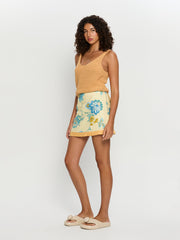 KIVARI Giselle Linen Mini Skirt-The Shop Laguna Beach