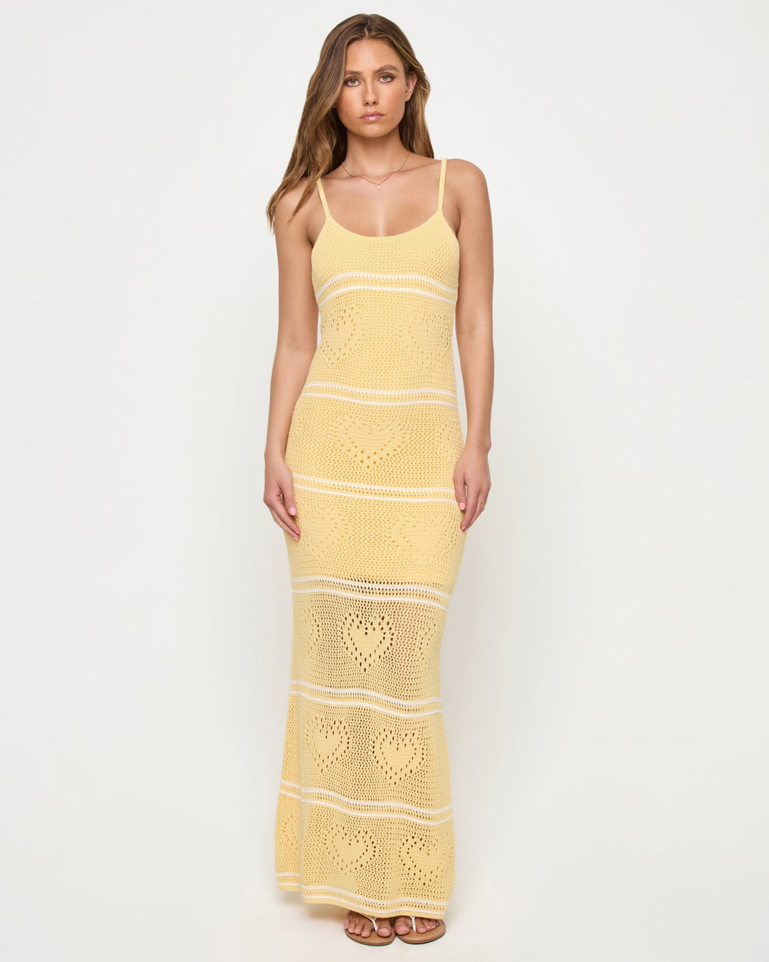 LSPACE Heart to Heart Crochet Dress-The Shop Laguna Beach