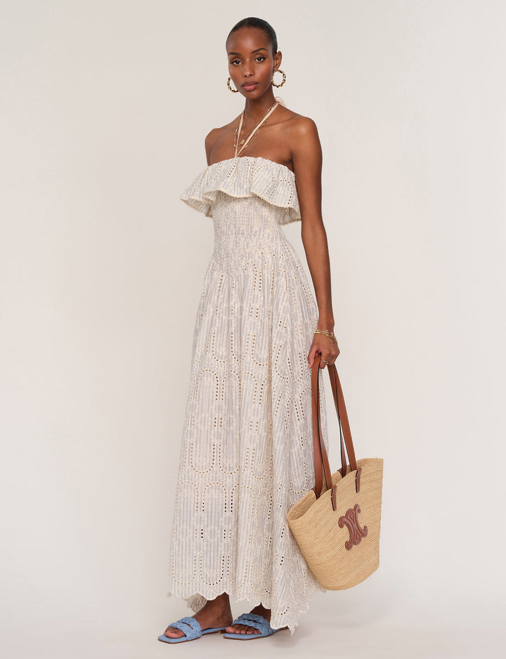 HEARTLOOM Tenley Eyelet Maxi Dress-The Shop Laguna Beach