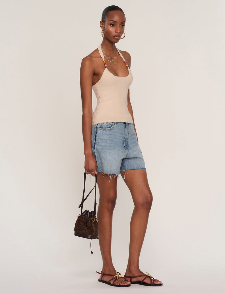 HEARTLOOM Honor Rib Knit Halter Top