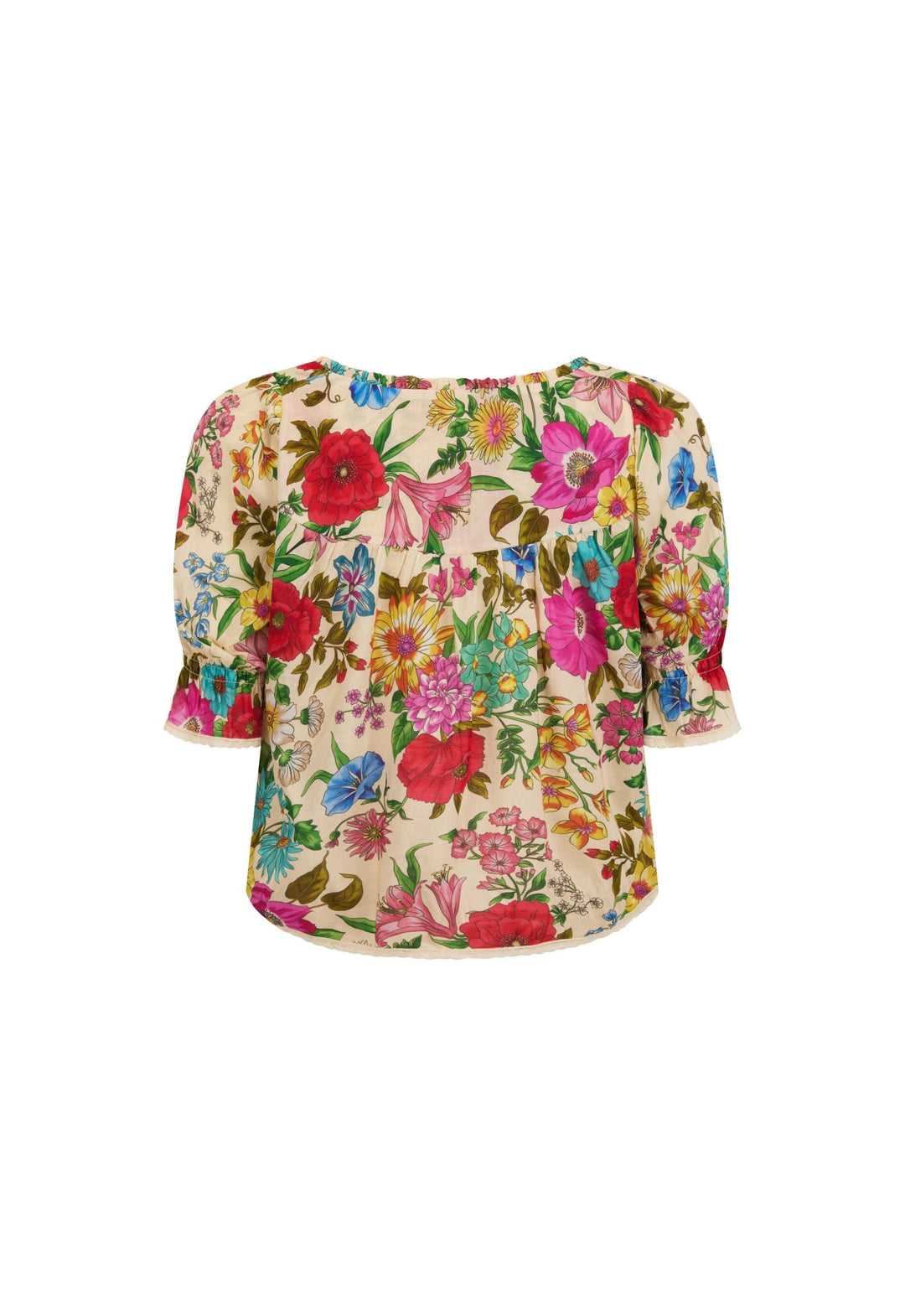 SPELL • HOMECOMING Valley of the Dolls Short Sleeve Blouse-The Shop Laguna Beach