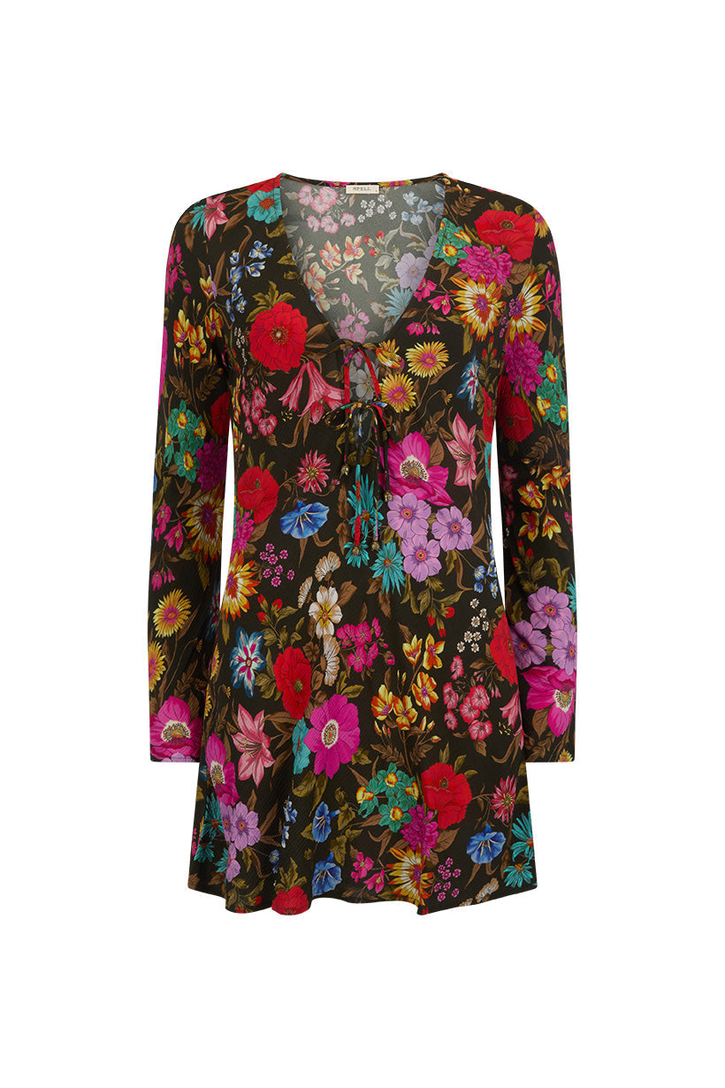 SPELL • HOMECOMING Valley of the Dolls Bias Mini Dress-The Shop Laguna Beach