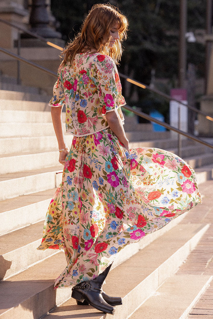 SPELL • HOMECOMING Valley of the Dolls Maxi Skirt-The Shop Laguna Beach