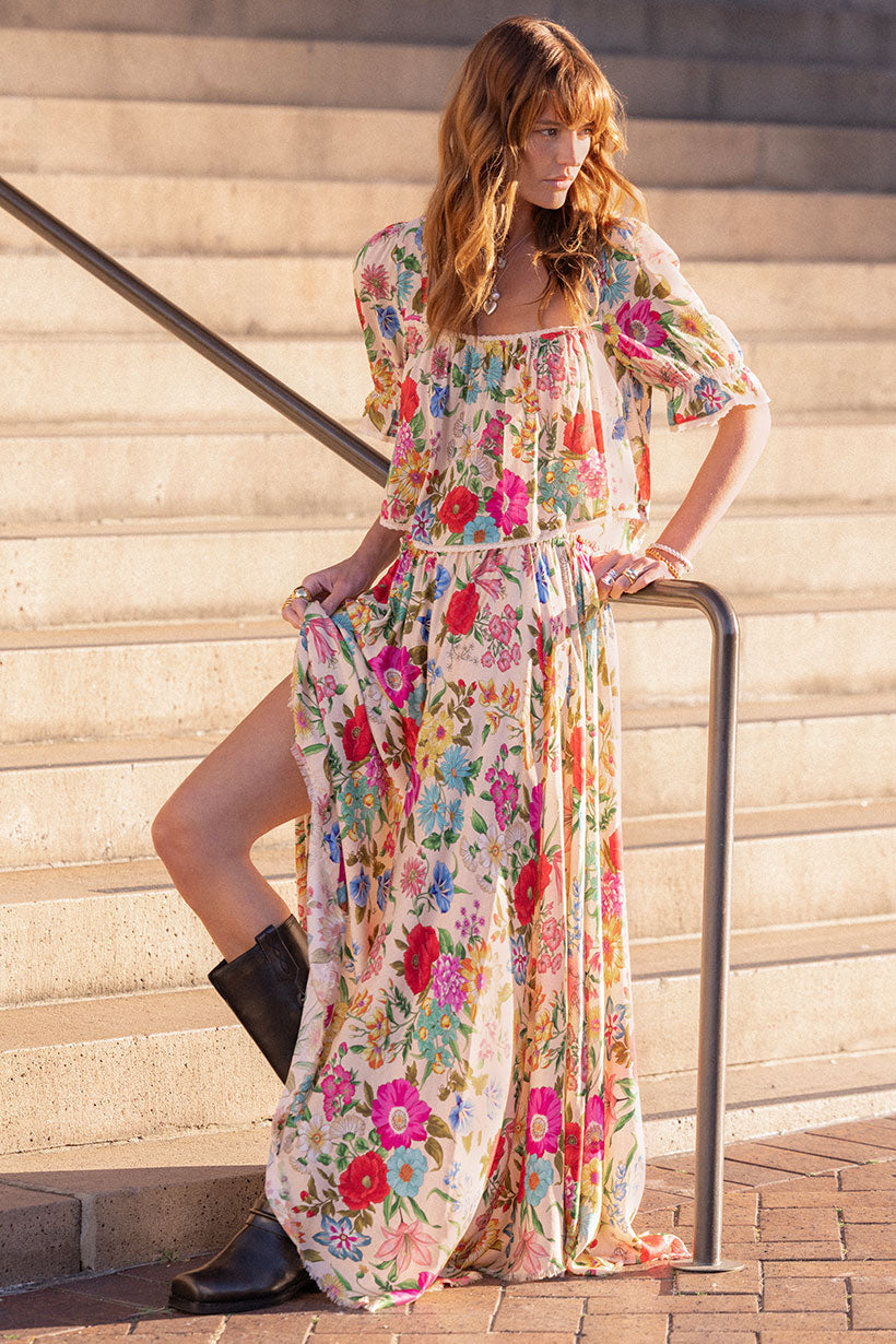 SPELL • HOMECOMING Valley of the Dolls Maxi Skirt-The Shop Laguna Beach