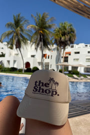 THE SHOP CLASSIC Palm Logo Trucker Hat - More Colors Available-The Shop Laguna Beach