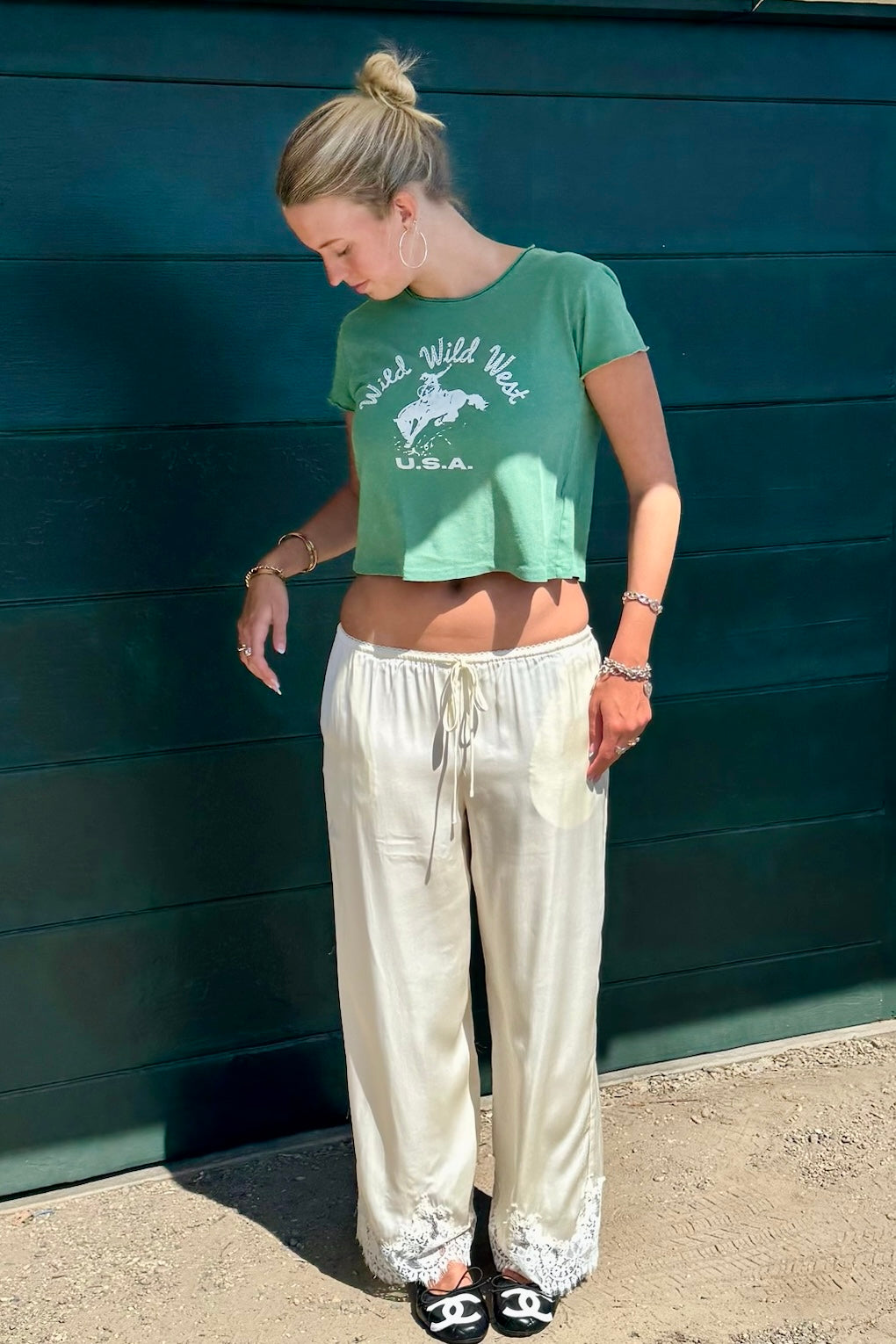 KEEN THE LABEL Marnie Lace-Trim Pant - More Colors Available-The Shop Laguna Beach