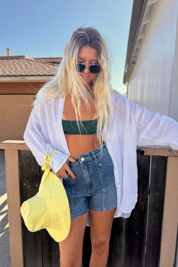 SUNSHINE TIENDA Shell Beachy Bucket Hat-The Shop Laguna Beach
