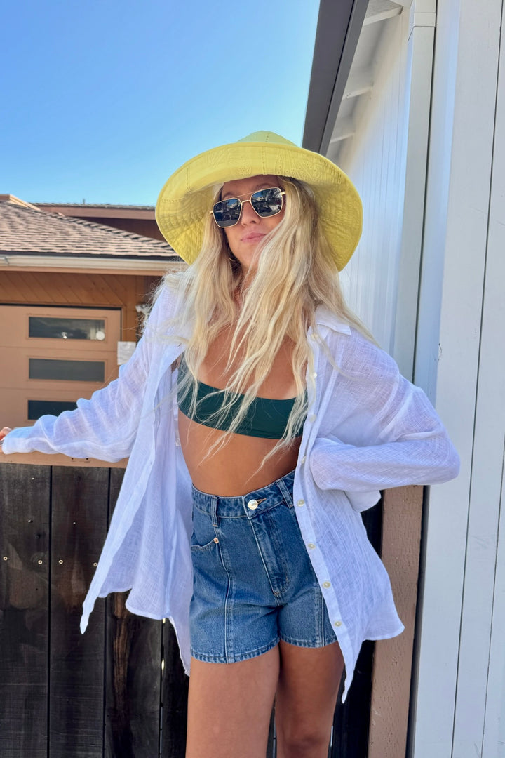 SUNSHINE TIENDA Shell Beachy Bucket Hat-The Shop Laguna Beach