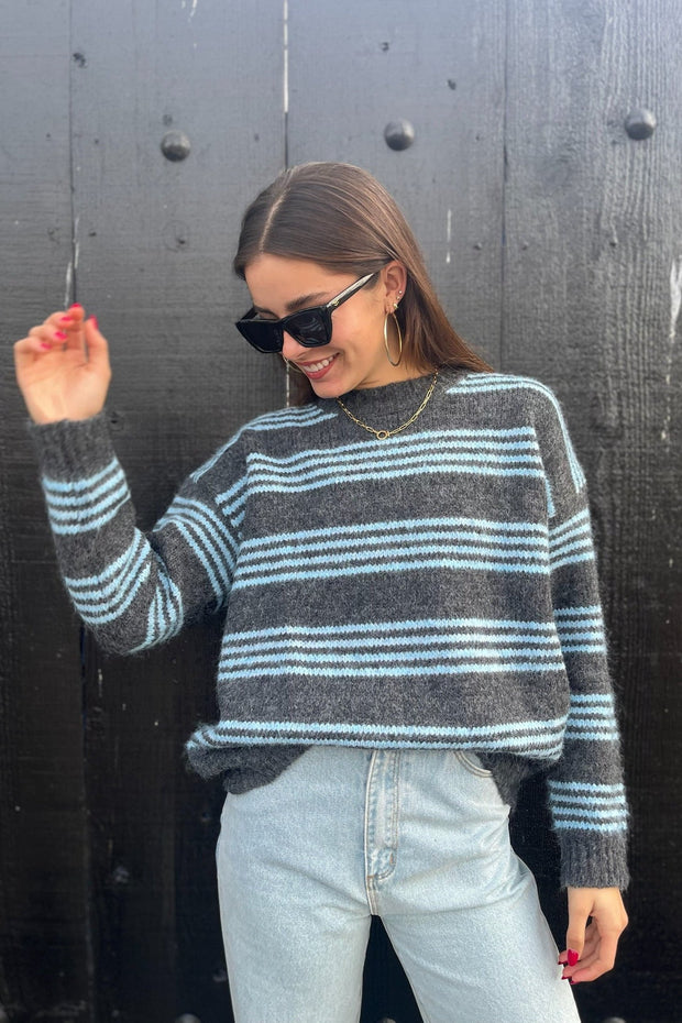 KEEN THE LABEL Indy Striped Sweater-The Shop Laguna Beach