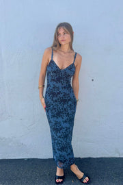 KEEN THE LABEL Elowyn Mesh Midi Dress-The Shop Laguna Beach
