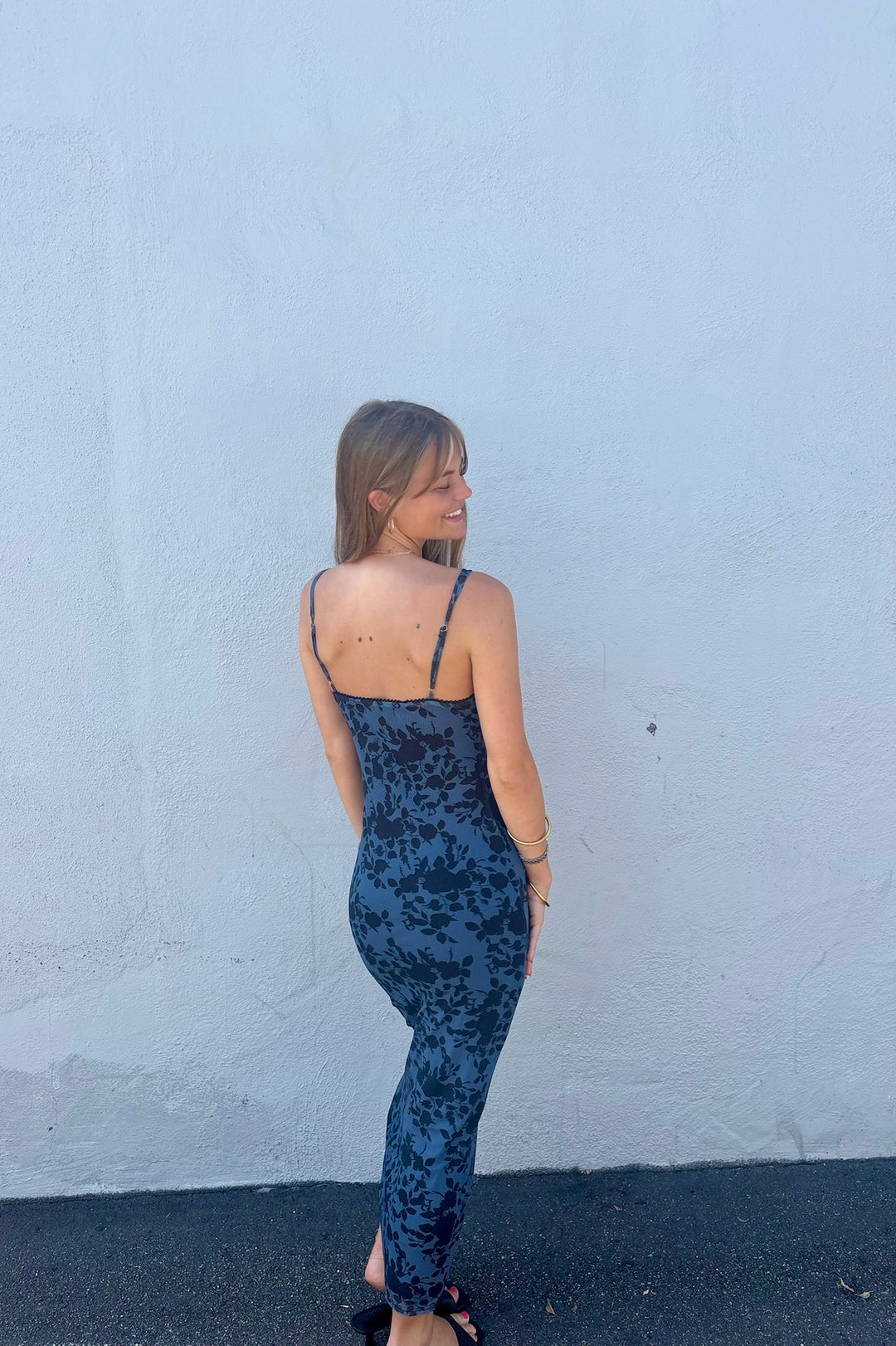 KEEN THE LABEL Elowyn Mesh Midi Dress-The Shop Laguna Beach