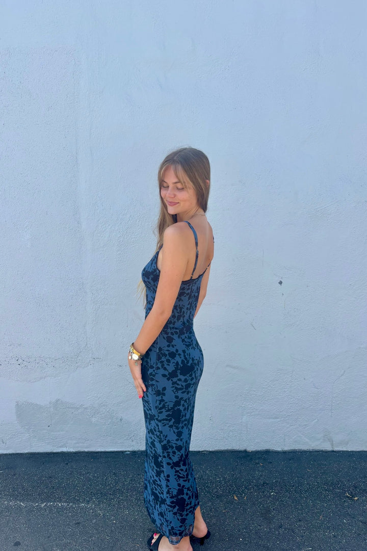 KEEN THE LABEL Elowyn Mesh Midi Dress-The Shop Laguna Beach