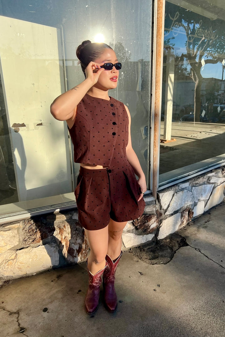 KEEN THE LABEL Jean Polka Dot Short-The Shop Laguna Beach