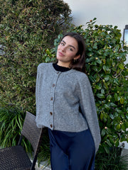 KEEN THE LABEL Lisa Buttoned Knit Cardigan-The Shop Laguna Beach