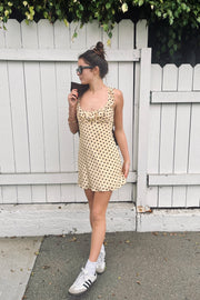 OWNLEY Candy Polka Dot Mini Dress-The Shop Laguna Beach