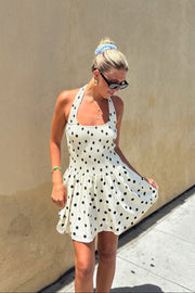 KEEN THE LABEL Felicity Smocked Halter Dress-The Shop Laguna Beach