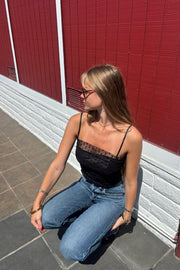 KEEN THE LABEL Aurora Polka Dot Mesh Cami-The Shop Laguna Beach