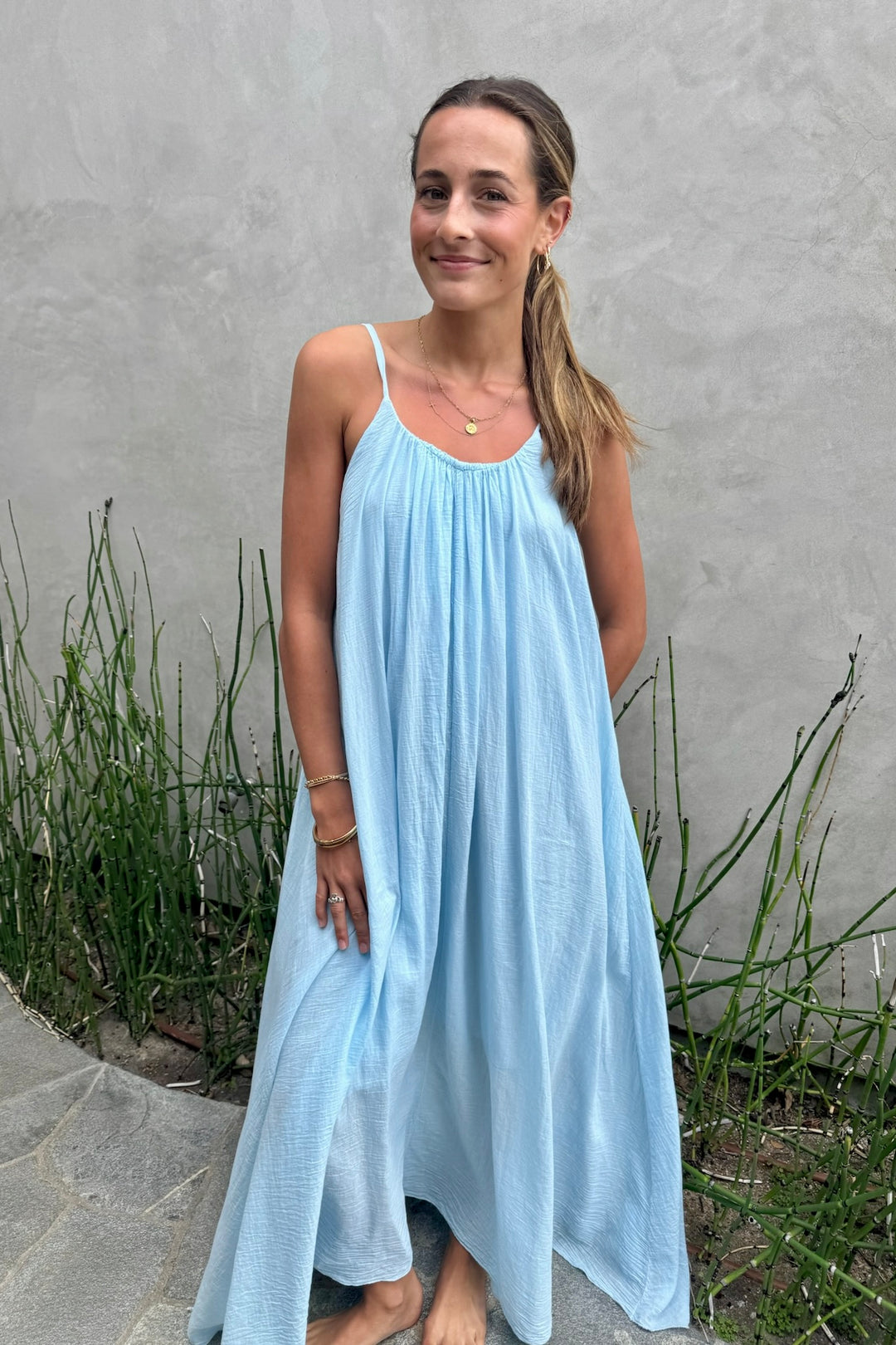 KEEN THE LABEL Henrietta Gauze Maxi Dress-The Shop Laguna Beach